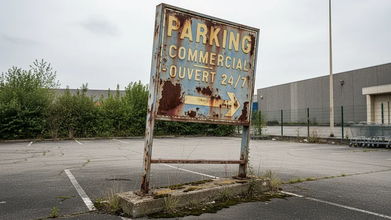 Avant : Concession auto — totem rétroéclairé