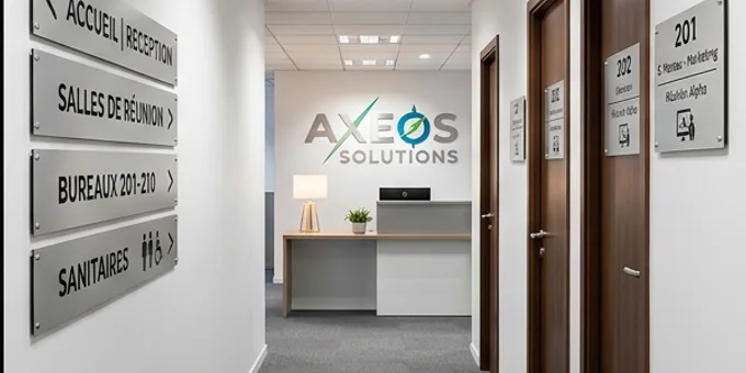Après : Bureaux — signalétique complète