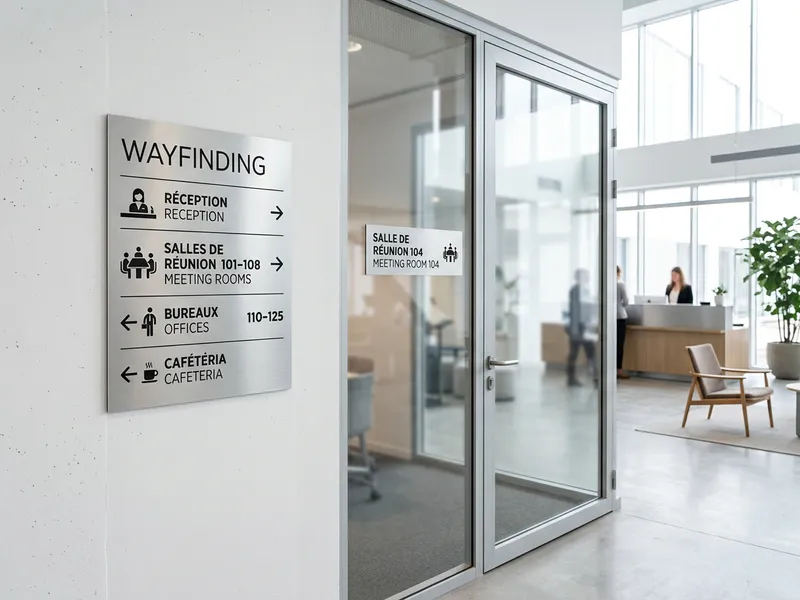 Signalétique intérieure à Évry-Courcouronnes